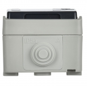 Розетка 1-м ОП Форс РСб20-3-ФСр с защ. крышкой с заземл. IP54 ИЭК ERS12-K03-16-54-DC ERS12-K03-16-54-DC