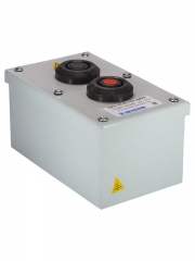 Пост кнопочный ПКУ-15-21.121-54 У2 (1хВК30-10-11110-54 (1з+1р) черн. + 1хВК30-10-11110-54 (1з+1р) красн. + PG-19) пост управления Электротехник ET054487 ET054487