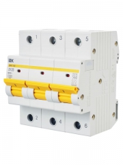 Выключатель автоматический модульный 3п D 125А 15кА ВА47-150 IEK MVA50-3-125-D MVA50-3-125-D
