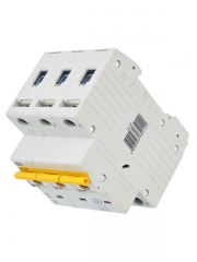 Выключатель автоматический модульный 3п C 6А 6кА ВА47-60M IEK MVA31-3-006-C MVA31-3-006-C