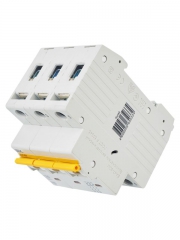 Выключатель автоматический модульный 3п C 50А 6кА ВА47-60M IEK MVA31-3-050-C MVA31-3-050-C