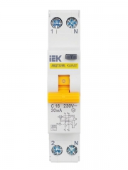 Выключатель авт. дифф. тока С 16А 30мА АВДТ32МL KARAT IEK MVD12-1-016-C-030 MVD12-1-016-C-030