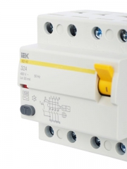 Выключатель дифф. тока (УЗО) 4п 32А 30мА тип AC ВД1-63 IEK MDV10-4-032-030 MDV10-4-032-030
