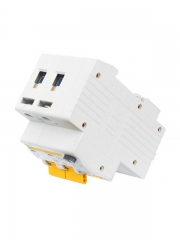 Выключатель авт. дифф. тока 2п C 40А 30мА тип AC 4.5кА АД-12 3.5мод. IEK MAD10-2-040-C-030 MAD10-2-040-C-030