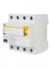 Выключатель дифф. тока (УЗО) 4п 50А 30мА тип AC ВД1-63 IEK MDV10-4-050-030 MDV10-4-050-030