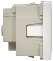 Розетка 1-м Праймер 2мод. 45х45 РКС-20-30-П с заземл. бел. IEK CKK-40D-RSZB2-K01-K CKK-40D-RSZB2-K01-K