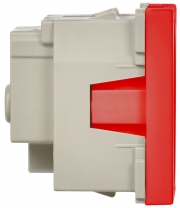 Розетка 1-м Праймер 2мод. 45х45 РКС-20-32-П-К с заземл. красн. IEK CKK-40D-RSZK2-K04-K CKK-40D-RSZK2-K04-K