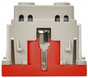 Розетка 1-м Праймер 2мод. 45х45 РКС-20-32-П-К с заземл. красн. IEK CKK-40D-RSZK2-K04-K CKK-40D-RSZK2-K04-K