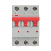 Выключатель автоматический модульный 3п C 20А 6кА YON MD63 DKC MD63-3C20-6 MD63-3C20-6