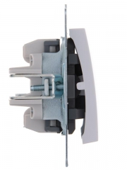 Механизм выключателя 2-кл. 1п СП Karina 10А IP20 бел. LEZARD 707-0288-101 707-0288-101