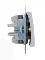 Механизм выключателя 1-кл. 1п СП Karina 10А IP20 с подсветкой бел. LEZARD 707-0288-111 707-0288-111