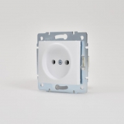 Механизм розетки 1-м СП Karina 16А IP20 без заземл. термопласт бел. LEZARD 707-0288-121B 707-0288-121B