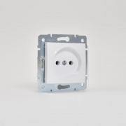 Механизм розетки 1-м СП Karina 16А IP20 без заземл. термопласт бел. LEZARD 707-0288-121B 707-0288-121B