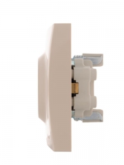 Розетка 2-м СП Karina с заземл. термопласт крем. LEZARD 707-0300-127B 707-0300-127B