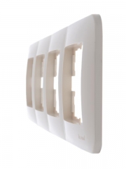 Рамка 4-м Karina Life горизонт. крем. LEZARD 708-0300-149 708-0300-149