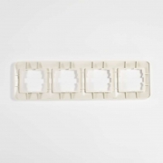 Рамка 4-м Karina Life горизонт. крем. LEZARD 708-0300-149 708-0300-149