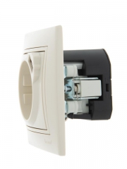 Розетка 1-м СП Mira 16А с заземл. + USB разъем крем. LEZARD 701-0303-181 701-0303-181