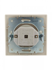Розетка 1-м СП Mira 16А IP20 без заземл. со вставкой керамика крем. LEZARD 701-0303-121 701-0303-121