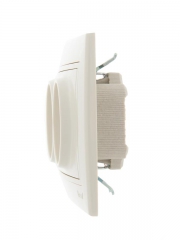 Розетка 2-м СП Mira 16А IP20 без заземл. со вставкой керамика крем. LEZARD 701-0303-128 701-0303-128