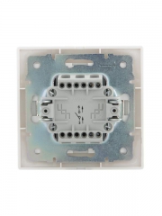 Выключатель 1-кл. СП Mira 10А IP20 с бел.вставкой бел. LEZARD 701-0202-100 701-0202-100