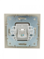 Розетка телефонная 1-м СП Mira RJ11 крем./крем.. LEZARD 701-0303-137 701-0303-137