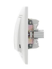 Выключатель 3-кл. СП Mira 10А IP20 с бел.вставкой бел. LEZARD 701-0202-109 701-0202-109