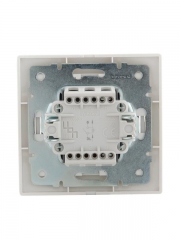 Выключатель 1-кл. СП Mira 10А IP20 с подсветкой с бел. вставкой бел. LEZARD 701-0202-111 701-0202-111