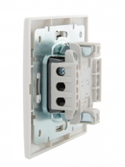 Выключатель 1-кл. СП Mira 10А IP20 с подсветкой с бел. вставкой бел. LEZARD 701-0202-111 701-0202-111