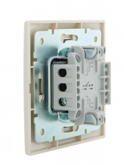 Выключатель 1-кл. СП Mira 10А IP20 со вставкой крем. LEZARD 701-0303-100 701-0303-100