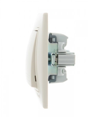 Выключатель 2-кл. СП Mira 10А IP20 со вставкой крем. LEZARD 701-0303-101 701-0303-101