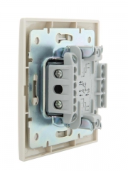 Выключатель 2-кл. СП Mira 10А IP20 со вставкой крем. LEZARD 701-0303-101 701-0303-101