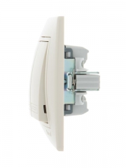 Выключатель 3-кл. СП Mira 10А IP20 со вставкой крем. LEZARD 701-0303-109 701-0303-109