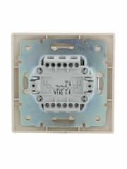 Выключатель 3-кл. СП Mira 10А IP20 со вставкой крем. LEZARD 701-0303-109 701-0303-109