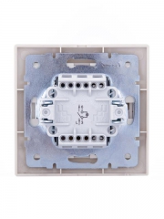 Выключатель 1-кл. СП Mira 10А IP20 с подсветкой со вставкой крем. LEZARD 701-0303-111 701-0303-111