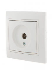 Розетка проходная TV СП Mira бел./бел. LEZARD 701-0202-129 701-0202-129