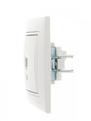 Розетка телефонная 1-м СП Mira RJ11 бел./бел. LEZARD 701-0202-137 701-0202-137