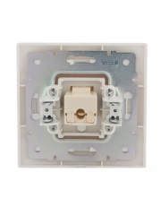 Розетка компьютерная 1-м СП Mira RJ45 бел./бел. LEZARD 701-0202-139 701-0202-139