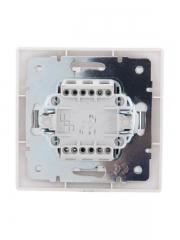 Выключатель 2-кл. СП Mira 10А IP20 с сер. вставкой бел. LEZARD 701-0215-101 701-0215-101