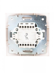 Выключатель 1-кл. СП Mira 10А IP20 с сер. вставкой бел. LEZARD 701-0215-100 701-0215-100