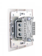 Выключатель 3-кл. СП Mira 10А IP20 с сер. вставкой бел. LEZARD 701-0215-109 701-0215-109