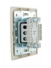 Переключатель проходной 1-кл. СП Mira 10А IP20 со вставкой крем. LEZARD 701-0303-105 701-0303-105