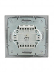 Выключатель 3-кл. СП Mira 10А IP20 со вставкой сер. метал. LEZARD 701-1010-109 701-1010-109