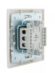 Переключатель проходной 1-кл. СП Mira 10А с подсветкой с бел. вставкой бел. LEZARD 701-0202-114 701-0202-114