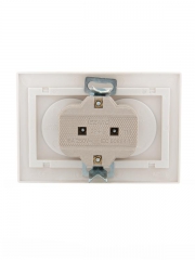Розетка 2-м СП Mira 16А IP20 без заземл. со вставкой керамика жемчуж./бел. перламутр. LEZARD 701-3030-128 701-3030-128