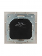 Розетка 1-м СП Mira 16А с заземл. + USB разъем бел. LEZARD 701-0202-181 701-0202-181