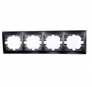 Рамка 4-м Mira горизонт. черн. бархат LEZARD 701-4200-149 701-4200-149