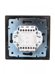 Выключатель 1-кл. 1п СП Mira 10А IP20 со вставкой черн. бархат LEZARD 701-4242-100 701-4242-100