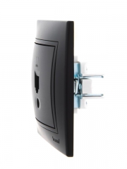 Розетка компьютерная 1-м СП Mira RJ45 черн. бархат LEZARD 701-4242-139 701-4242-139