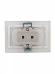 Розетка 2-м СП Mira 16А IP20 без заземл. с бел. вставкой керамика бел. LEZARD 701-0202-128 701-0202-128