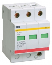 Ограничитель перенапряжения ОПС1-B 3P IEK MOP20-3-B MOP20-3-B